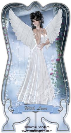 Beautiful Angel Shaped Plate Card Mini Kit