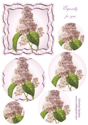 Beautiful Floral Shaped Topper & Circle Pyramid Layers