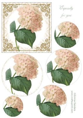 Beautiful Floral Topper & Circle Pyramid Layers