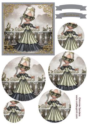 Off to the Ball Topper & Decoupage Layers
