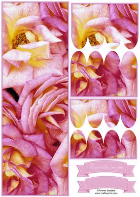 Beautiful Roses Large Dl Scallop Stacker Topper