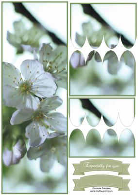 Beautiful Floral Large Dl Scallop Stacker Topper