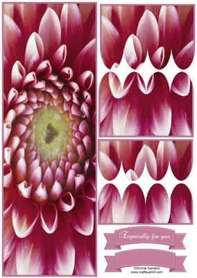 Beautiful Floral Large Dl Scallop Stacker Topper