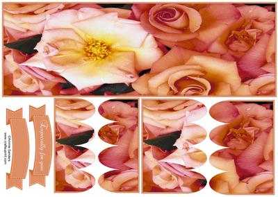 Beautiful Floral Large Dl Scallop Stacker Topper