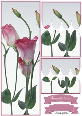 Beautiful Floral Large Dl Scallop Stacker Topper