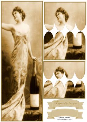 Elegant Vintage Beauty Large Dl Scallop Stacker Topper
