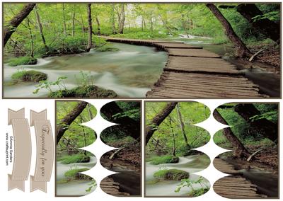 Woodland Walk Large Dl Scallop Stacker Topper