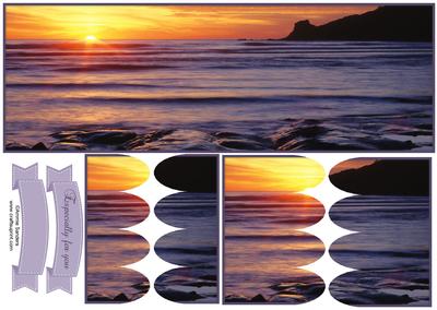Stunning View Scenic Large Dl Scallop Stacker Topper