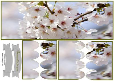 Cherry Blossom Large Dl Scallop Stacker Topper