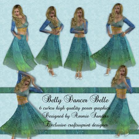 Belly Dancer Belle 6 Cu4cu High Quality Poser Graphics
