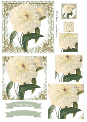 Pretty Floral Pyramid Topper & Sentiments