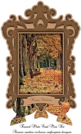 Walk in the Park Framed Plate Card Mini Kit