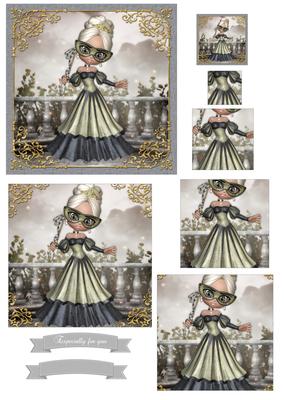 Gone to the Ball Pyramid Topper & Sentiments