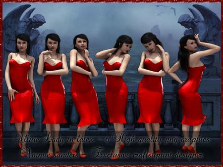 Allure Lady in Latex 6 Cu4cu High Quality Poser Graphics