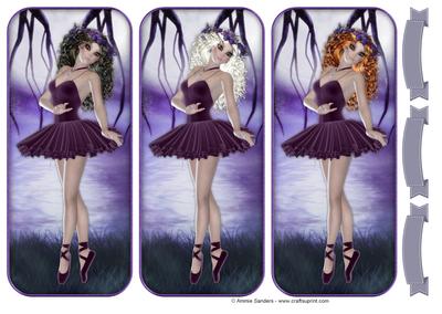 Beautiful Ballerinas Toppers & Sentiments