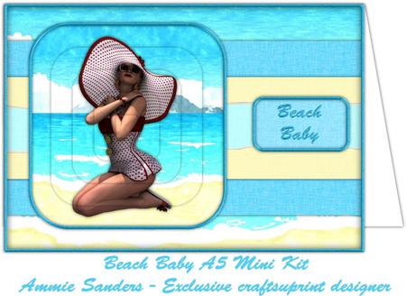 Beach Baby A5 Mini Card Kit