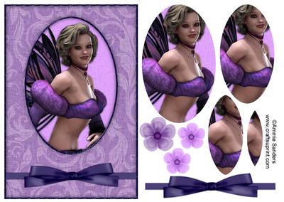 Charmed Butterfly Fairy A5 Card Front