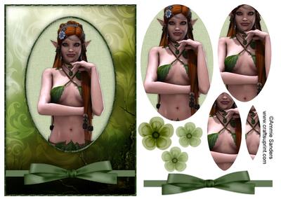 Elven Beauty A5 Card Front