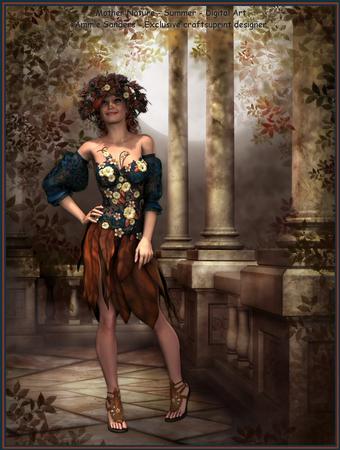 Mother Nature Autumn Digital Art Cu