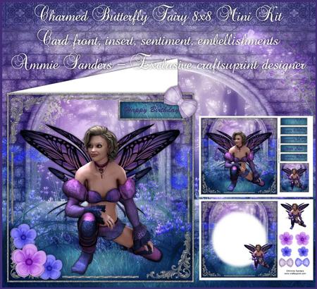 Charmed Butterfly Fairy 8x8 Mini Kit