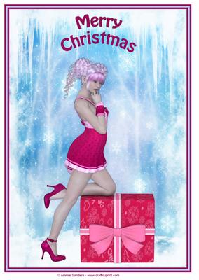 Baby Its Cold Outside Merry Christmas A4 Topper