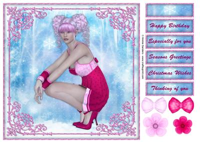 Baby Its Cold Outside 8x8 Topper & Sentiments