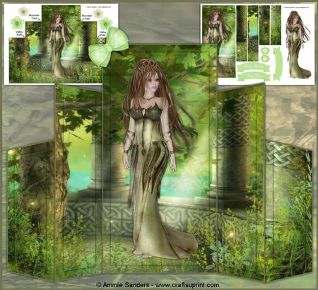 Elven Fae Beautiful Scene Theater Fold Kit
