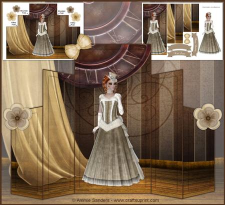 Steam Punk Beauty Beautiful Scene Theater Fold Kit