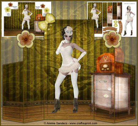 Steam Punk Beauty Beautiful Scene Theater Fold Kit