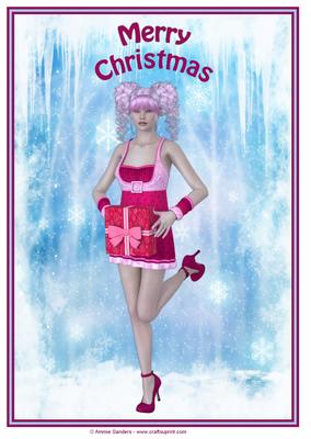 Baby Its Cold Outside Merry Christmas A4 Topper