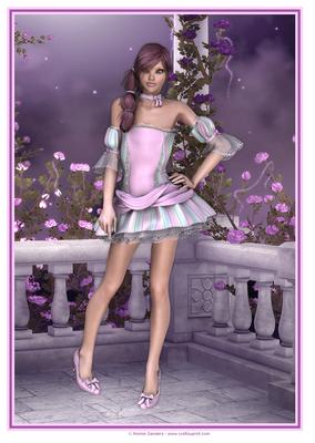 In the Rose Garden A4 Topper