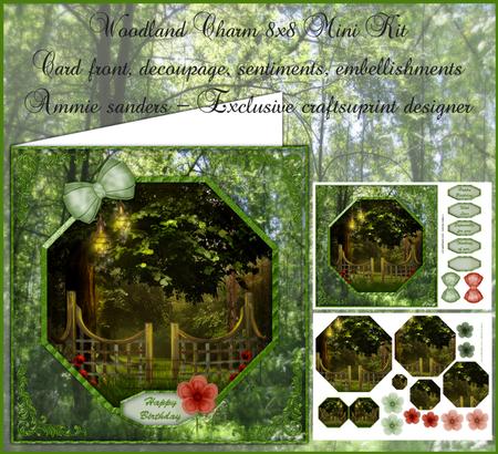 Woodland Charm 8x8 Mini Kit