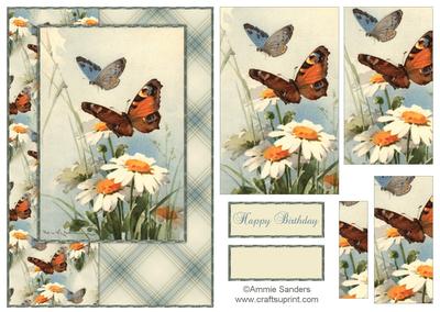 Beautiful Vintage Painted Butterflies