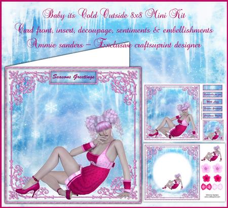 Baby Its Cold Outside 8x8 Mini Kit
