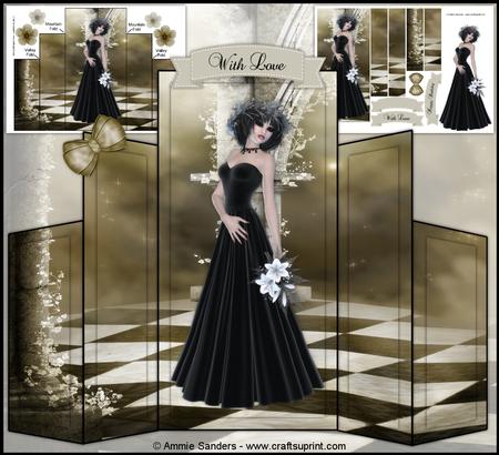 Gothic Bride Beautiful Scene Theater Fold Kit