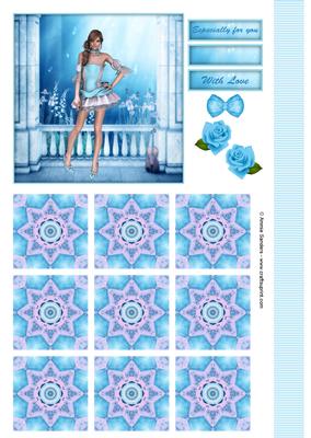 Sugar Doll's Musical Fantasy Topper & Tiles
