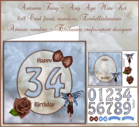 Autumn Fairy Any Age 8x8 Mini Kit