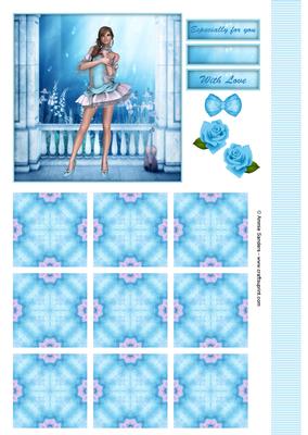 Sugar Doll's Musical Fantasy Topper & Tiles