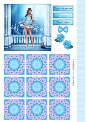 Sugar Doll's Musical Fantasy Topper & Tiles