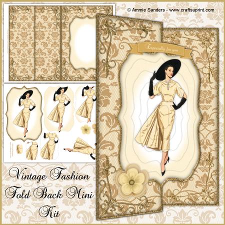 Vintage Fashion Beauty Fold Back Mini Kit