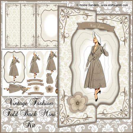 Vintage Fashion Beauty Fold Back Mini Kit