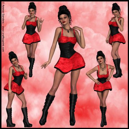 Pretty Goth Girl 5 Cu4cu Png Graphics
