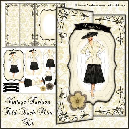Vintage Fashion Beauty Fold Back Mini Kit
