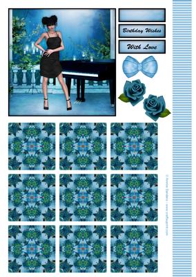 Moonight Beauty Musical Topper & Tiles