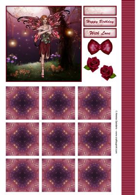 Beautiful Fairy Fantasy 8x8 Topper