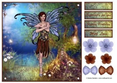 Beautiful Fairy Fantasy 8x8 Quick Card