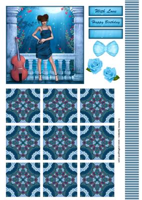 Moonight Beauty Musical Topper & Tiles