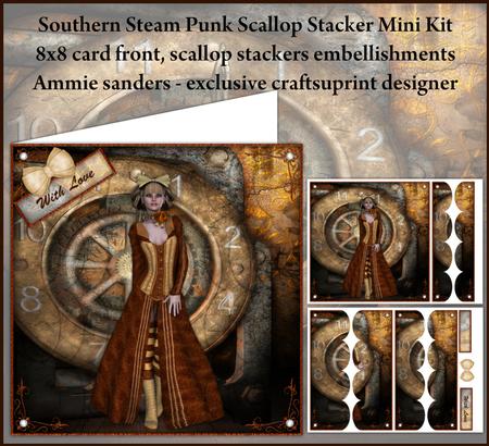 Southern Steam Punk 8x8 Scallop Side Stacker Mini Kit