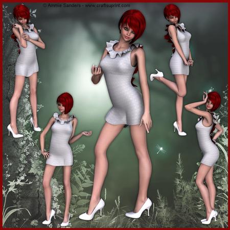 Beauty in White 5 Cu4cu Png Graphics