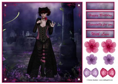 Steam Punk Gothika 8x8 Topper